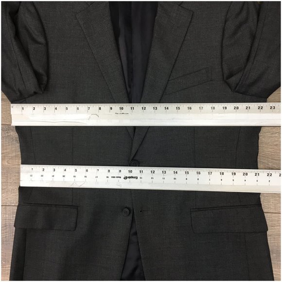 Nordstrom Mens Blazer Sport Coat Two Button Casual Jacket Size 40R Wool Suits‎ - Picture 11 of 13